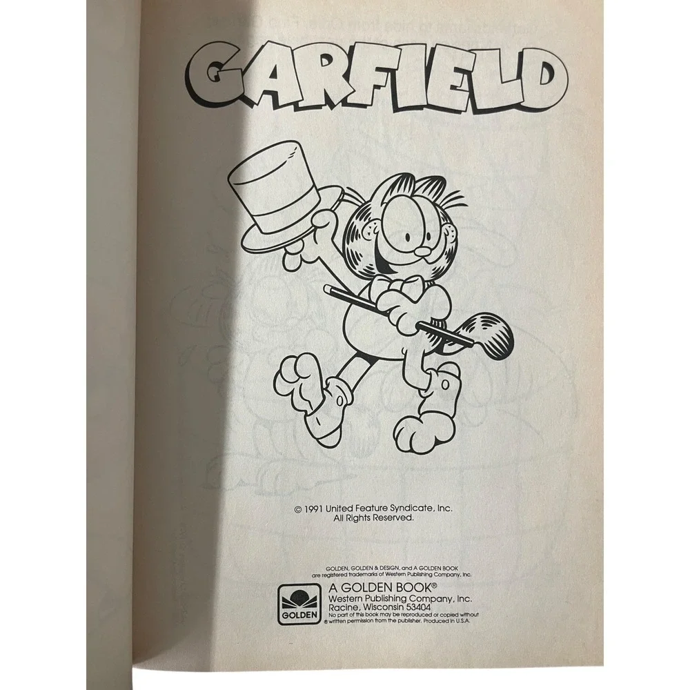 Vintage 1991 Garfield A Giant Color Activity Book Golden Unused New Old‎ Stock
